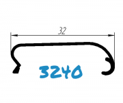 3240 профиль алюминиевый крышка, анод Київ