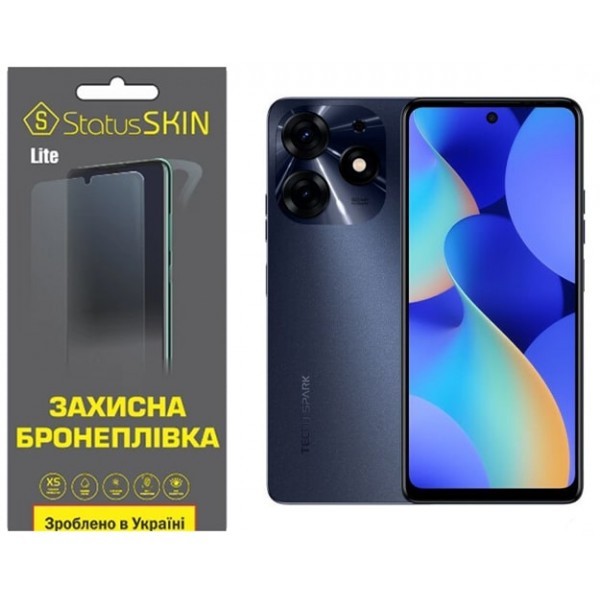 Поліуретанова плівка StatusSKIN Lite на екран Tecno Spark 10 Pro Глянцева (Код товару:31114) Харьков - изображение 1