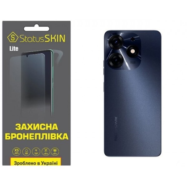 Поліуретанова плівка StatusSKIN Lite на корпус Tecno Spark 10 Pro Глянцева (Код товару:31115) Харьков - изображение 1