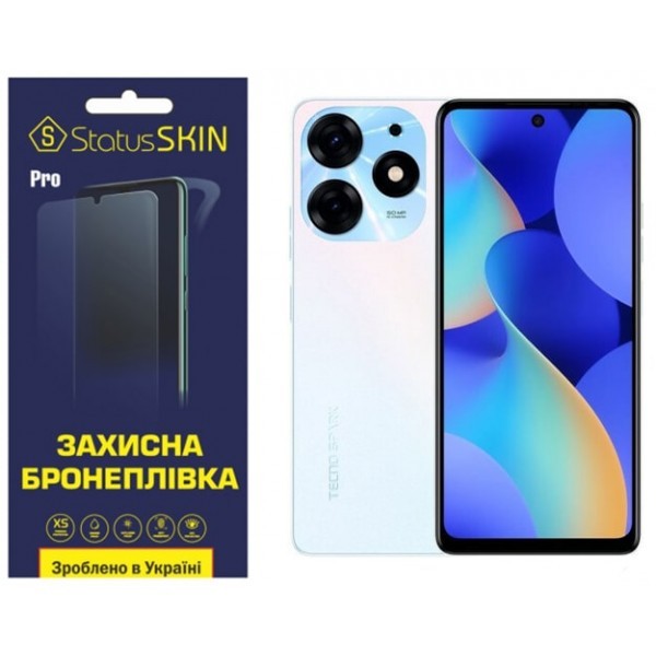 Поліуретанова плівка StatusSKIN Pro на екран Tecno Spark 10 Pro Глянцева (Код товару:31116) Харьков - изображение 1