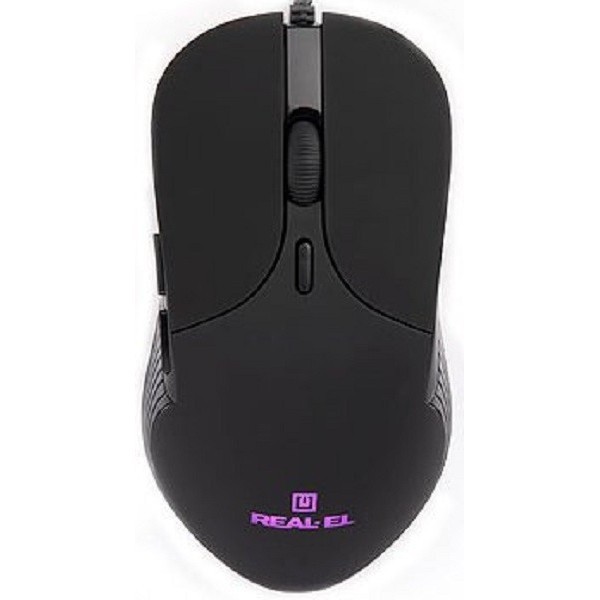 Мишка REAL-EL RM-295 USB Black (EL123200031) (Код товару:24044) Харьков - изображение 1