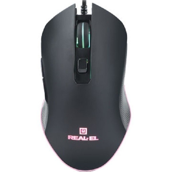 Мишка REAL-EL RM-550 USB Black (EL123200027) Харьков - изображение 1
