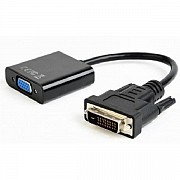 Адаптер Cablexpert DVI-D-VGA, 0.2 м, чорний (AB-DVID-VGAF-01) (Код товару:22863) Харьков