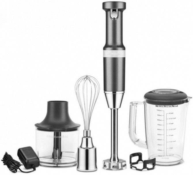 Блендер погружной безпроводной KitchenAid Artisan 5KHBBV83EMS серый Киев - изображение 1