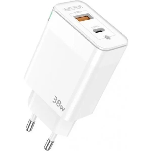 Мережевий зарядний пристрій Jellico C122 1PD+1QC 38W White (Код товару:31193) Харьков - изображение 1
