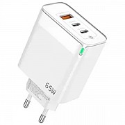 Мережевий зарядний пристрій Jellico C79 USB+2PD 65W White (Код товару:31188) Харьков