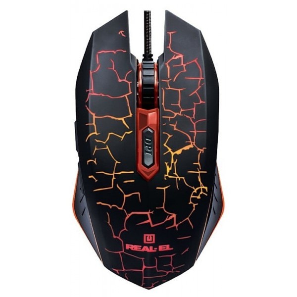 Мишка REAL-EL RM-505 USB Black (EL123200018) (Код товару:31223) Харьков - изображение 1