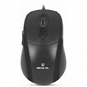 Мишка REAL-EL RM-290 USB Black (EL123200011) (Код товару:31220) Харьков