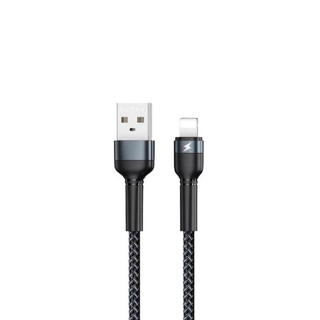 Кабель USB Remax Lightning RC-124i-black 1 м черный Київ - изображение 1