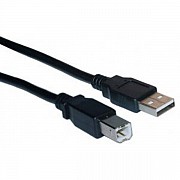 Кабель для принтера Cablexpert CCF-USB2-AMBM-15 USB 2.0 AM/BM 4.5 м Феритовий фільтр Black (Код това Харьков