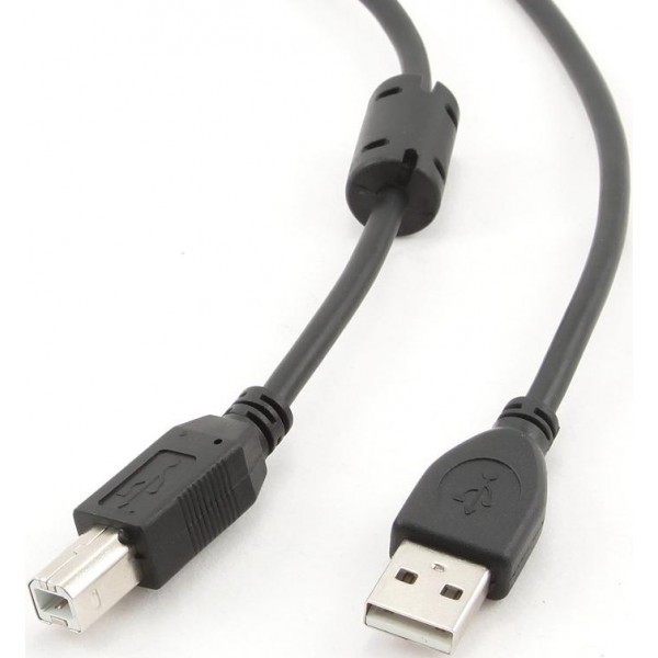 Кабель для принтера Cablexpert CCP-USB2-AMBM-10 USB 2.0 AM/BM 3.0 м Black (Код товару:31243) Харьков - изображение 1