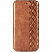 Чохол-книжка Getman Cubic для Xiaomi Redmi 12C/11A/Poco C55 Коричневий (Код товару:31711) Харьков