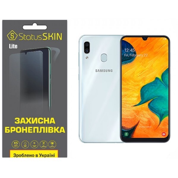 Поліуретанова плівка StatusSKIN Lite на екран Samsung A30 A305 Глянцева (Код товару:32336) Харьков - изображение 1