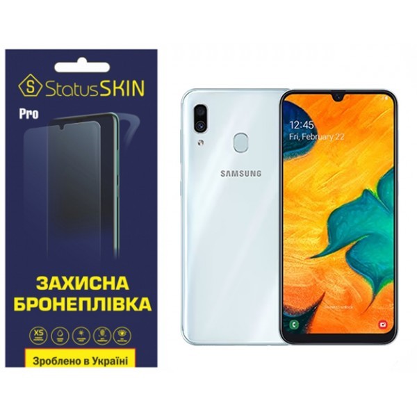 Поліуретанова плівка StatusSKIN Pro на екран Samsung A30 A305 Глянцева (Код товару:32341) Харьков - изображение 1