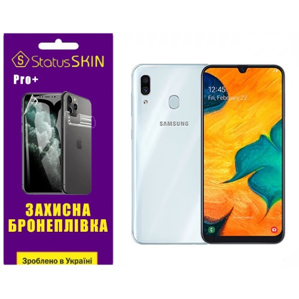 Поліуретанова плівка StatusSKIN Pro+ на екран Samsung A30 A305 Глянцева (Код товару:32348) Харьков - изображение 1