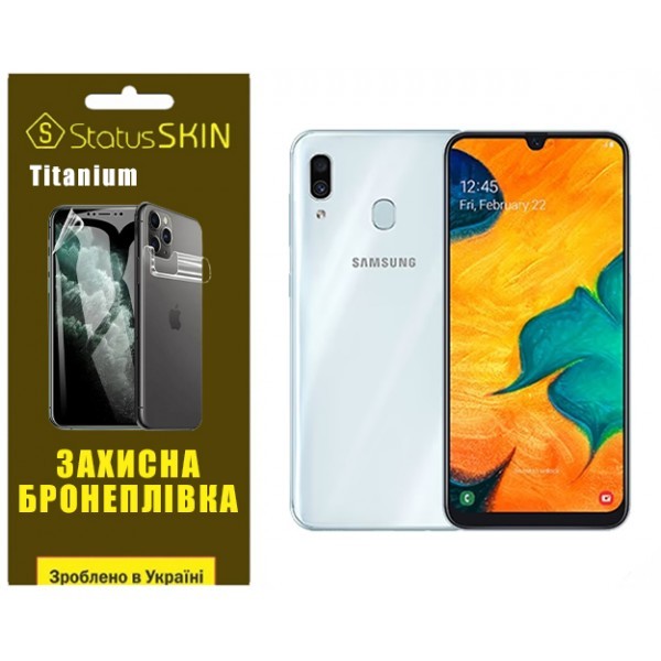 Поліуретанова плівка StatusSKIN Titanium на екран Samsung A30 A305 Глянцева (Код товару:32356) Харьков - изображение 1