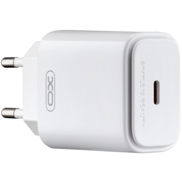 Мережевий зарядний пристрій XO L90B EU PD20W with light White (Код товару:32153) Харьков - изображение 1