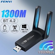 Адаптер WiFi USB 3.0 1300 Мбіт/с Bluetooth 4.2 двухдіапазонний 2.4GHz/5GHz Киев