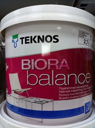 BIORA balance Краска для внутренних работ 2,7л Николаев - изображение 1