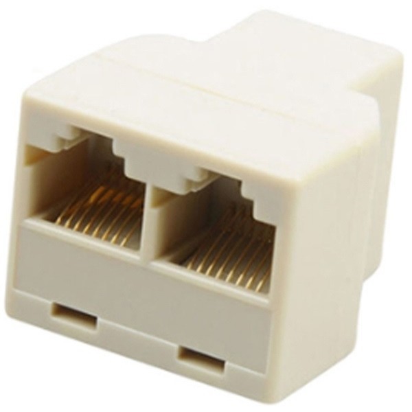 Розгалужувач порту RJ45 Atcom 8P8C- RJ-45 1 port to 2 port (12450) (Код товару:32512) Харьков - изображение 1