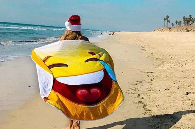 Покрывало пляжное Смайл платок подстилка Одесса - изображение 1