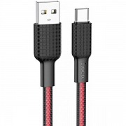 Кабель Hoco X69 Jaeger USB to Type-C 3A 1m Black&Red (Код товару:20891) Харьков