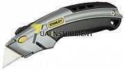 Нож 19мм трапеция 180мм выдвижное лезвие фронтальная загрузка серия Interlock STANLEY 0-10-788 Кременчуг