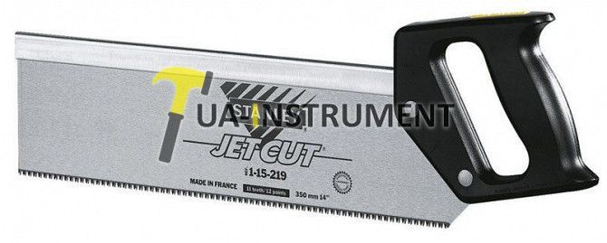 Ножовка по дереву с обушком 350мм 11TPI закаленный 3-гранный зуб "JET-CUT" STANLEY 1-15-219 Кременчуг - изображение 1
