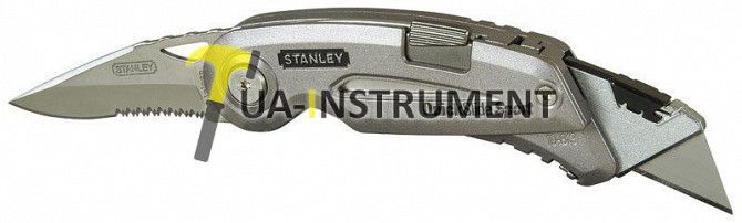Нож 19мм трапеция 120мм 2 лезвия (выдвижное + 75мм складное),серия QuickSlide Sport Utility Knife S Кременчуг - изображение 1