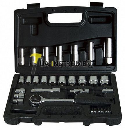 Набор инструментов 30 ед. 3/8", (головки, трещотка, биты) STANLEY 1-94-652 Кременчуг - изображение 1