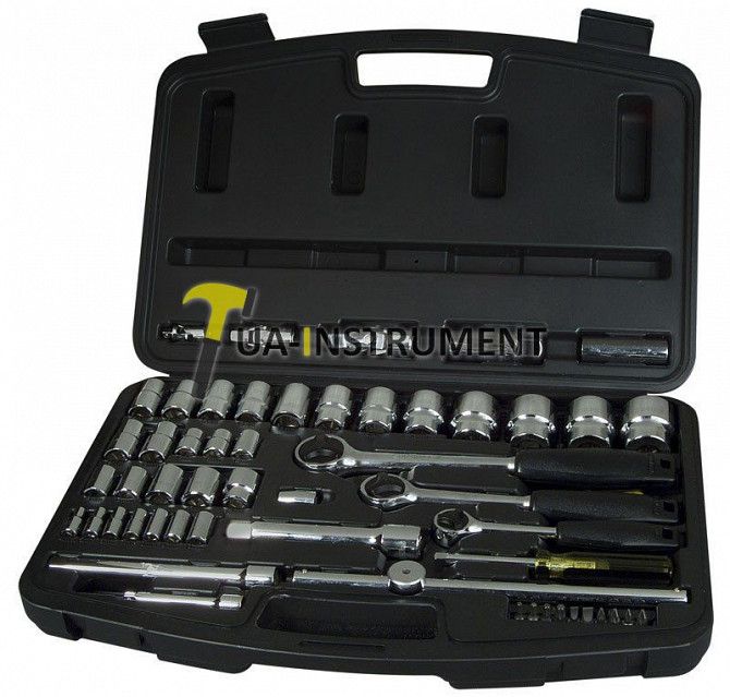 Набор инструментов 1/4"+3/8"+1/2", 60ед .(головки, трещотки, биты) STANLEY 1-94-657 Кременчуг - изображение 1