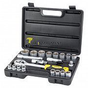Набор насадок торцевых ½" 21шт CrV mid sigma 6003721 Кременчуг