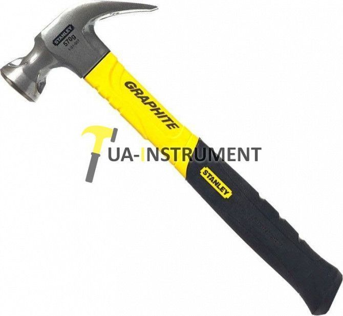 Молоток 570г "Graphite Curve Claw" с гвоздодером Кременчуг - изображение 1