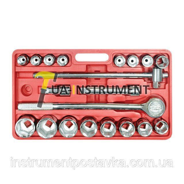 Набор головок и комплектующих 21ед., 3/4", гол. 6гр., 19-50мм Intertool HT-2221 Кременчуг - изображение 1