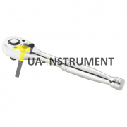 Трещотка 3/8" переключатель 72 зуба 5 градусов полированая ручка Stanley Expert E031612 Кременчуг