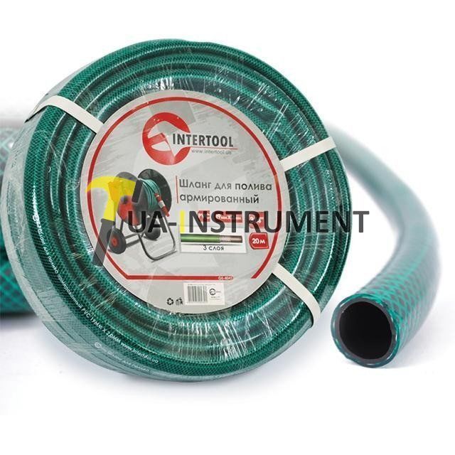 Шланг для полива 3-х слойный 3/4", 20м, армированный PVC Intertool GE-4043 Кременчуг - изображение 1