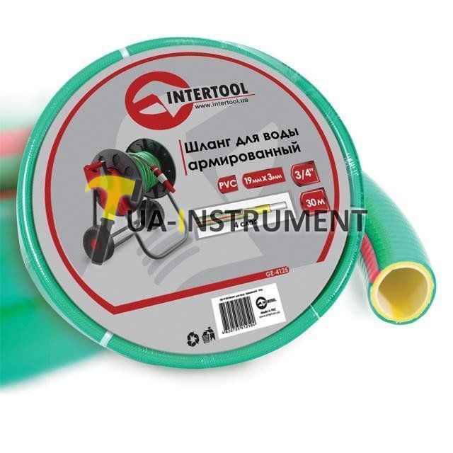 Шланг для воды 4-х слойный 3/4", 30м, армированный, PVC Intertool GE-4125 Кременчуг - изображение 1