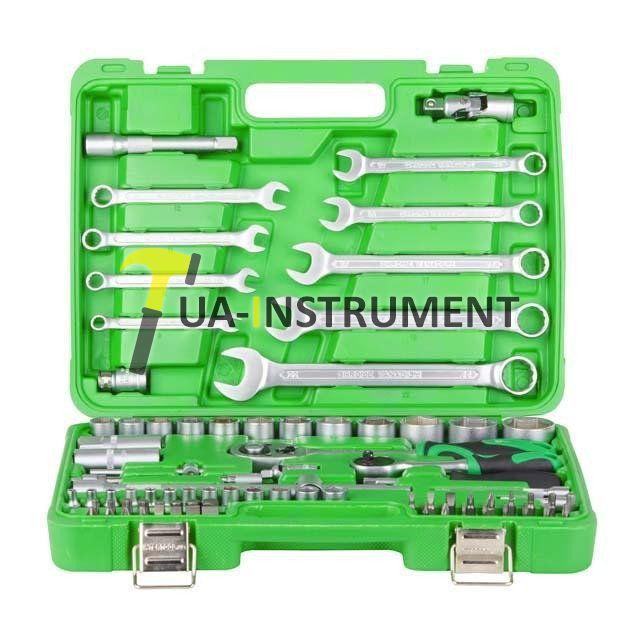 Набор инструментов 1/2" & 1/4"; 82ед, Cr-V Intertool ET-6082SP Кременчуг - изображение 1