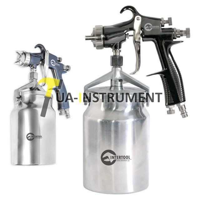 Краскопульт профессиональный HP 1.8мм, нижн. м/б 1000 мл Intertool PT-0140 Кременчуг - изображение 1