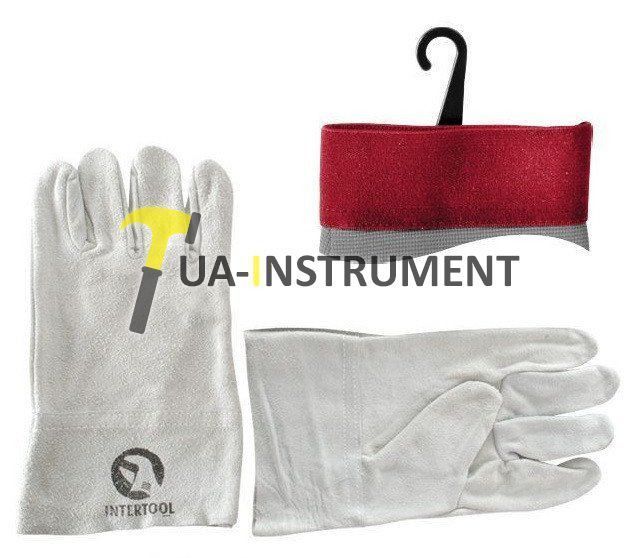 Перчатка замшевая (крага) 10.5" (ящик 120 пар) Intertool SP-0015W Кременчуг - изображение 1