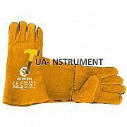 Перчатка замшевая 14" (желтая) (ящик 60 пар) Intertool SP-0157W Кременчуг