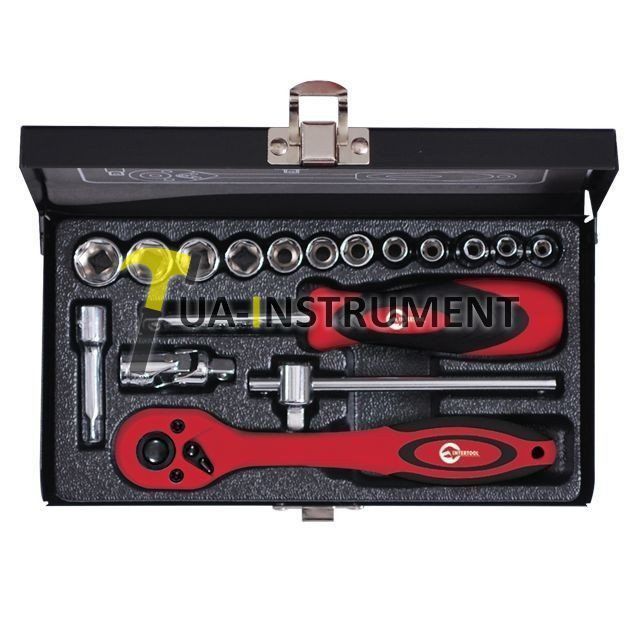 Набор инструмента 1/4", 17ед ( гол.4-13мм ) Intertool ET-6017 Кременчуг - изображение 1