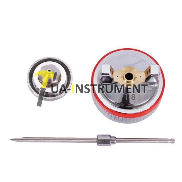 Комплект форсунок HVLP II 1,8mm к PT-0100, PT-0105 Intertool PT-2118 Кременчуг - изображение 1