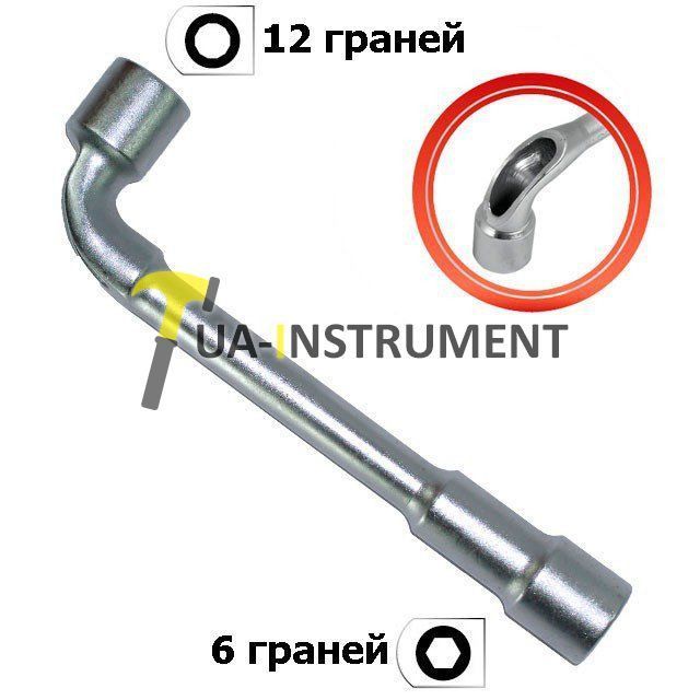 Ключ торцовый с отверстием L-образный 32мм Intertool HT-1632 Кременчуг - изображение 1