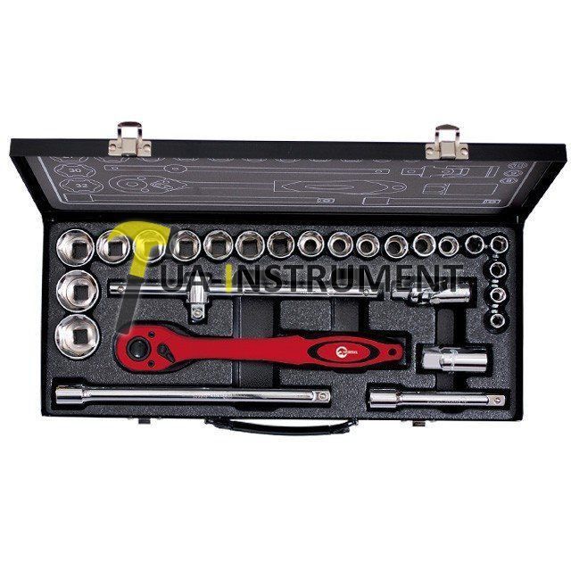 Профессиональный набор инструмента 1/2" 26ед (гол.8-32мм ) Intertool ET-6027 Кременчуг - изображение 1