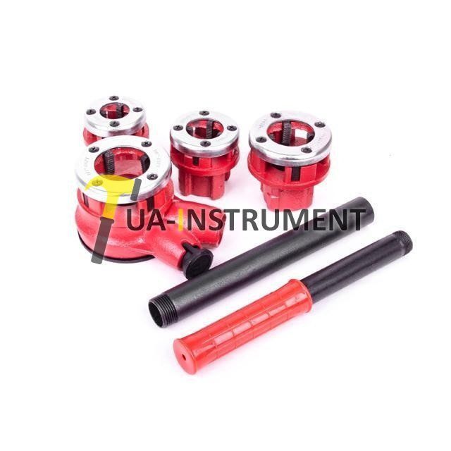 Набор плашек 4шт. для нарезки резьбы 1/2"; 3/4"; 1"; 1 1/4 Intertool SD-8004 Кременчуг - изображение 1