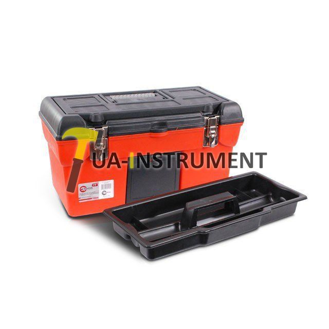 Ящик для инструмента с металлическими замками 19" 483*242*240мм Intertool BX-1119 Кременчуг - изображение 1