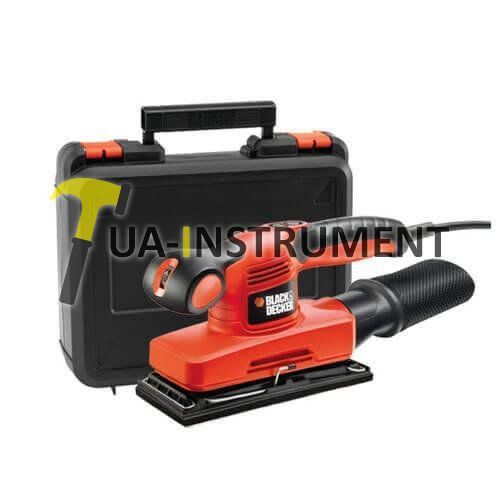 Шлифмашина вибрационная BLACK+DECKER,240 Вт,7.000-15.000 ход/мин,пылесборник,аксессуары,кейс, шт Кременчуг - изображение 1