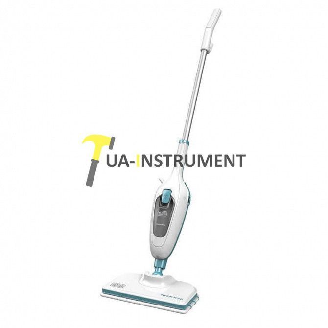 Паровая щетка BLACK+DECKER, Steam Mop, 1300 Вт, время нагрева 30 с., емкость резервуара 380 мл, шт Кременчуг - изображение 1