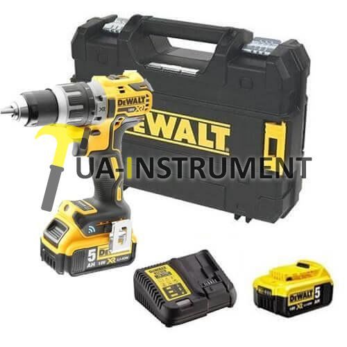 Дрель-шуруповерт XR Li-Ion,18V, 550/2000 об/мин, Bluetooth, 2 акк, ЗУ, кейс DeWALT DCD792P2B Кременчуг - изображение 1